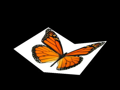 Butterfly without alpha channel