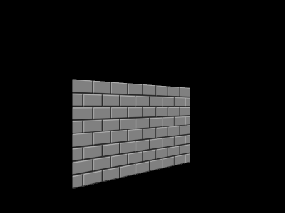 Texture mapped wall